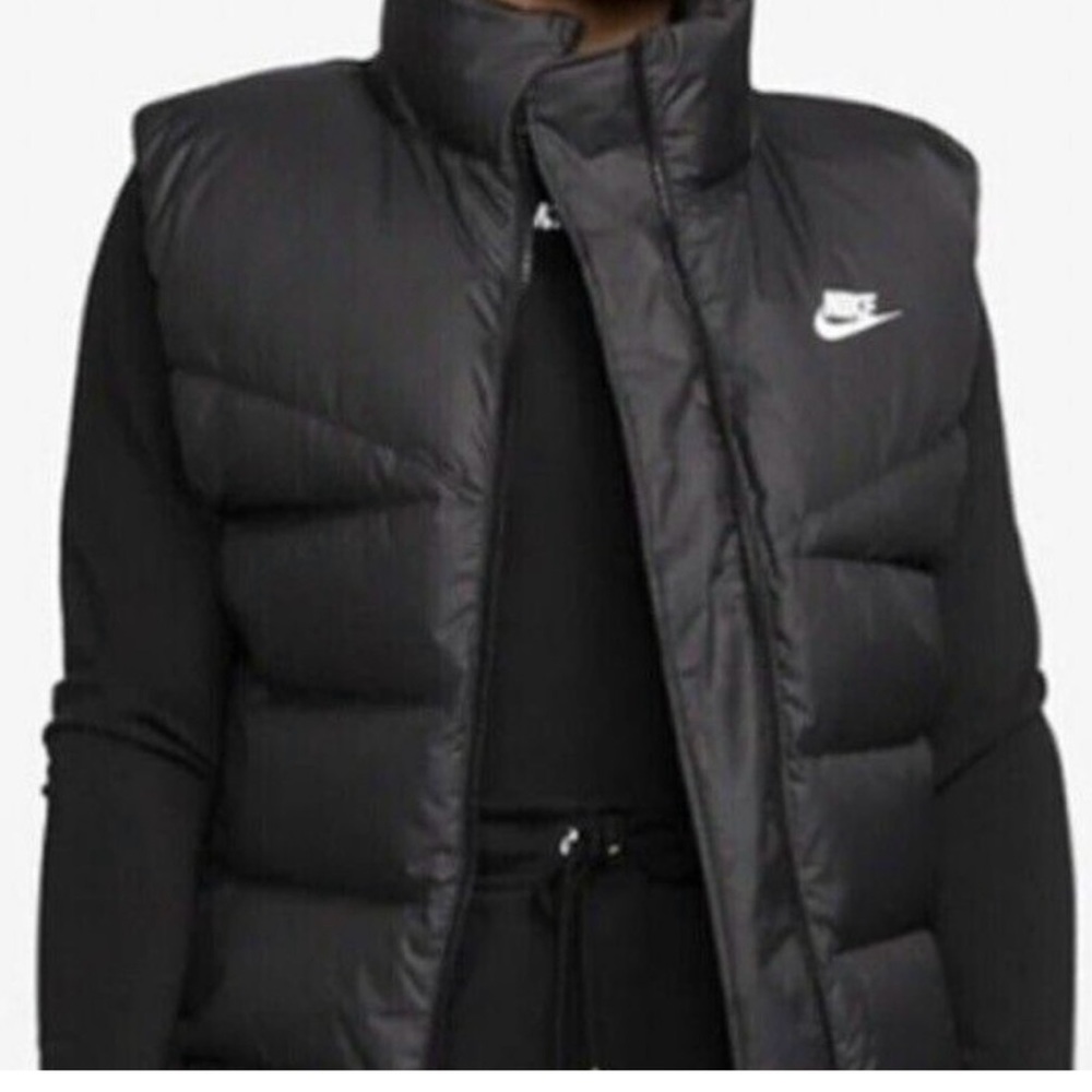 Nike Sportswear Therma-FIT Windrunner Women's Down Vest XXL 2XL black NWT